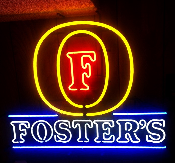 Fosters Logo Beer Neon Sign
